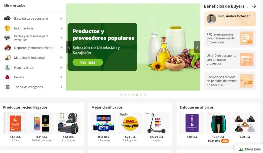 alibaba productos para importar a España