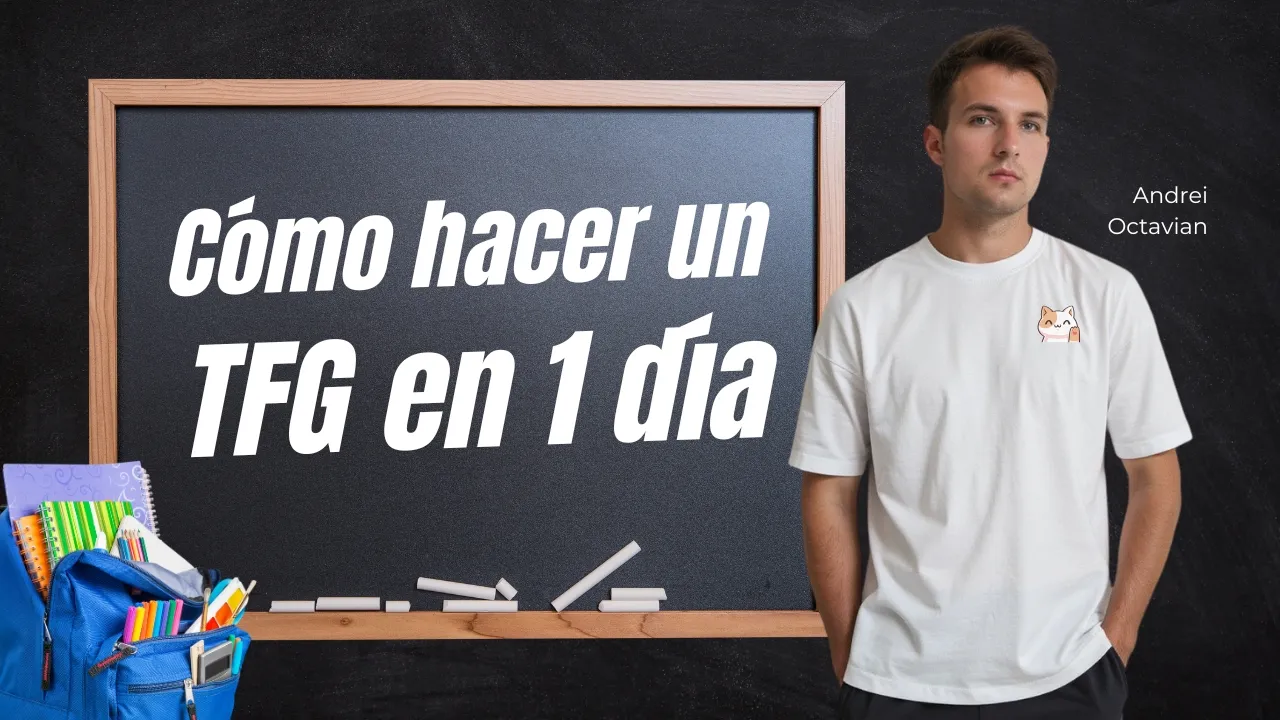 Cómo hacer tu TFG con INTELIGENCIA ARTIFICIAL en 1 día